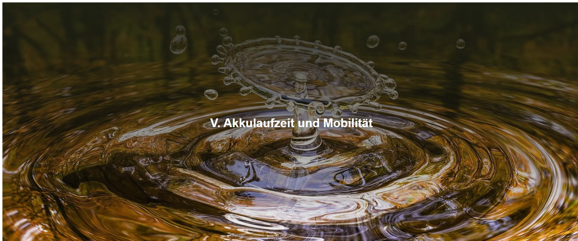 Akkulaufzeit und Mobilität